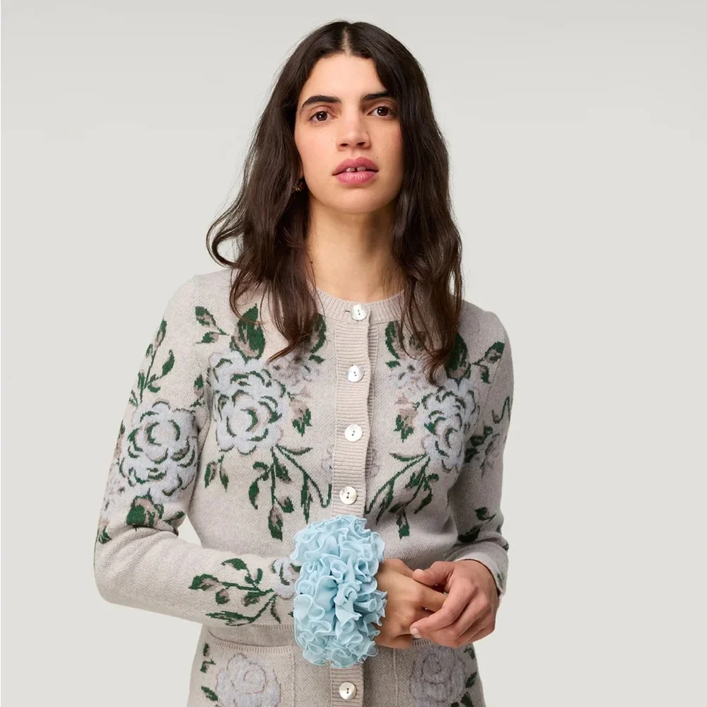 Rouje Paris Mafalda Bleu Le Chou Chou Blue Hair Scrunchie - Picture 2 of 9